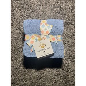Golden‎ 100% Cotten Wash Cloth Set Of  12. 6 Colors In Set , Ribbon Wrapped